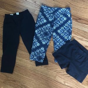 All Blue Gap Capri and shorts bundle